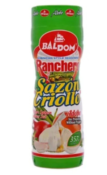 Baldom Ranchero Sazon Criollo Adobo sin Pimienta  270 Gr